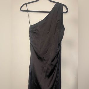 One Shoulder Slit Dress